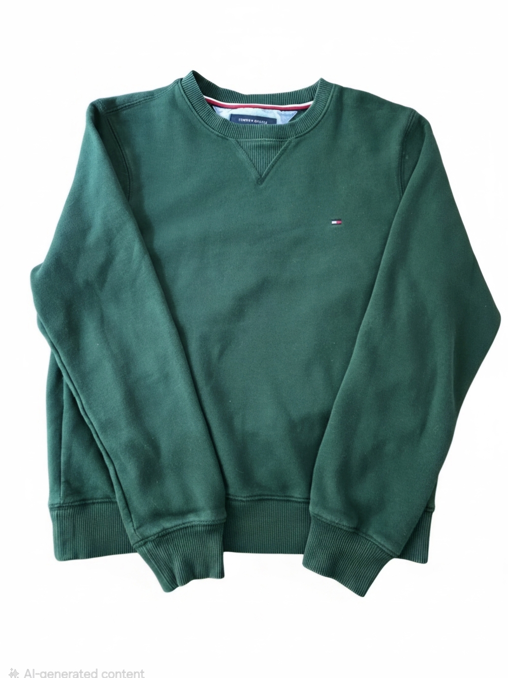 Vintage Tommy Hilfiger Green Pullover Sweatshirt Crewneck